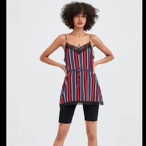 Zara multicolor striped top